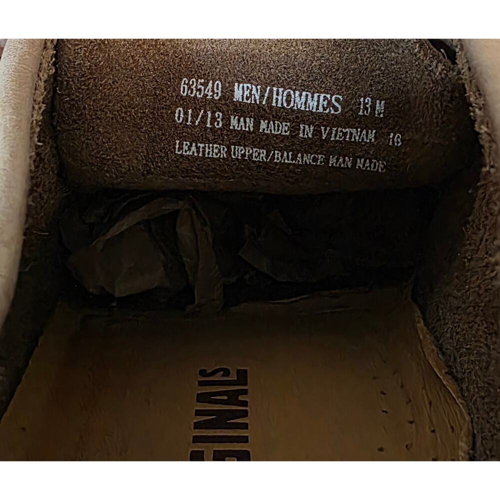 Clarks Men Wallabee Tan Suede Lace-up Shoe - Size 13 - Picture 8 of 8